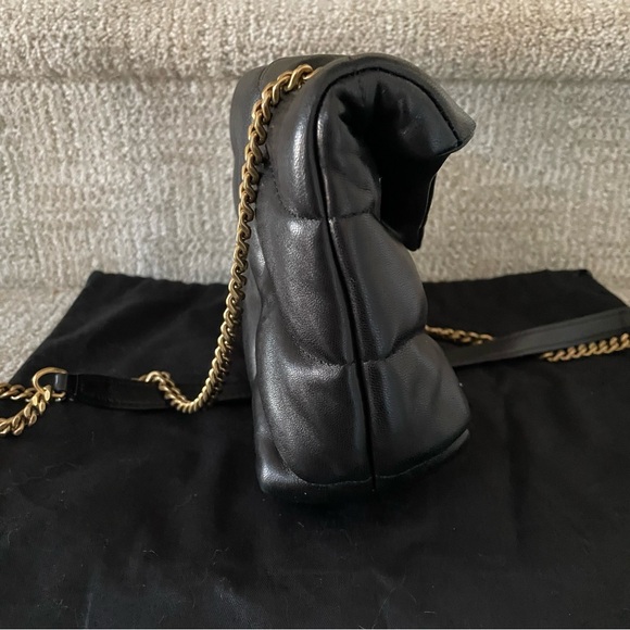 Saint Laurent Toy Puffer Shoulder Bag Quilted Black Lambskin EXCELLENT - Picture 3 of 12